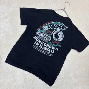 T&C Surf 블랙 티셔츠 남성 상의 M 사이즈