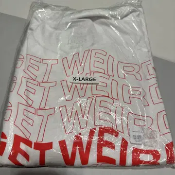 GET WEIRD 티셔츠 X-LARGE 화이트 ANTI SOCIAL