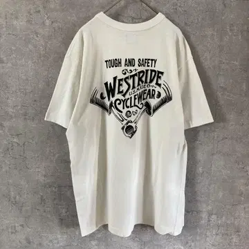 [ WEST RIDE ] 웨스트라이드 티셔츠 40 사이즈 반팔 화이트