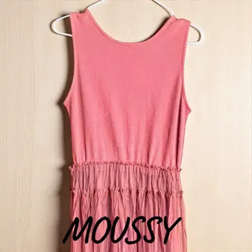 [새상품] MOUSSY 핑크 슬리브리스 원피스 정가 7,980세