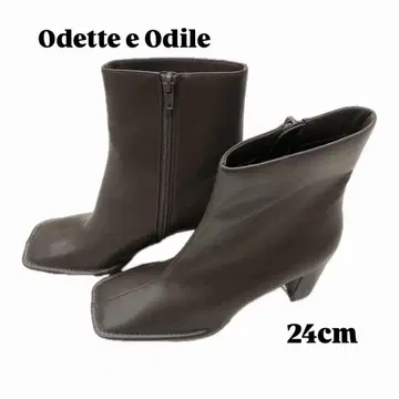 새상품급 Odette e Odile 스퀘어토 브라운 부츠 24cm