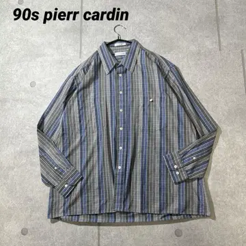 90s Pierre Cardin 피에르 가르뎅 긴팔 셔츠 체크 XL