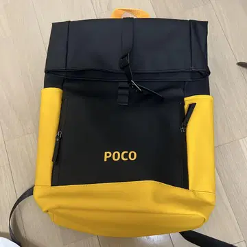POCO 롤탑 백팩 블랙/옐로우