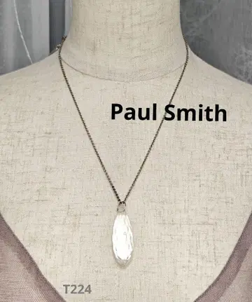 Paul Smith 클리어 패싯 수지 목걸이