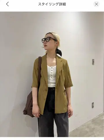 올리브색 테일러드 자켓 S 사이즈