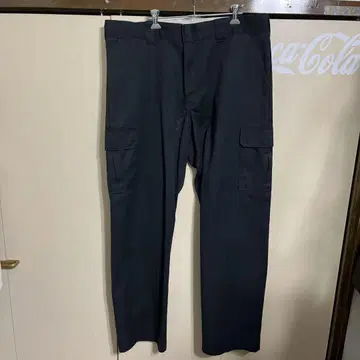 Dickies 워크 팬츠 카고 팬츠 블랙 40인치
