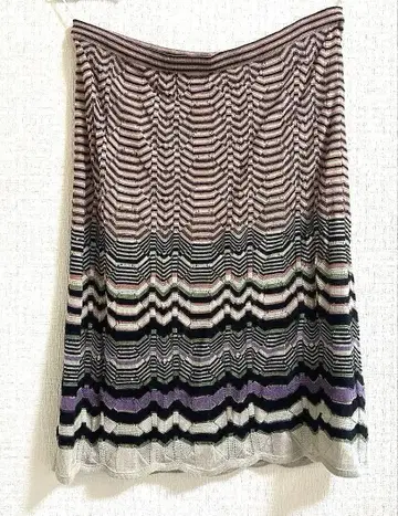 MISSONI 스트라이프 패턴 플레어 스커트