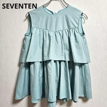 세븐텐 백리본 블라우스 민트 M SEVENTEN