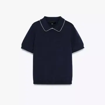ZARA 자라 파이핑 니트 탑 S