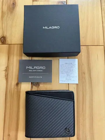 MILAGRO 미라그로 리얼 카본 F 빌 월렛 반지갑