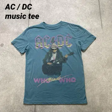 굿 페이드 music tee AC / DC WHO MADE WHO