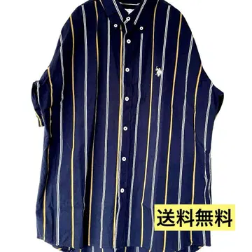[추천] U.S. POLO ASSN. 네이비 스트라이프 반팔 셔츠