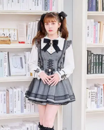 LIZLISA 튤 레이어드 셋업 그레이