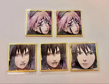 NARUTO 콩 가챠 색지 사스케 사쿠라