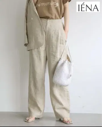 IENA 이에나 22SS 프렌치 린넨 스트레이트 팬츠 38