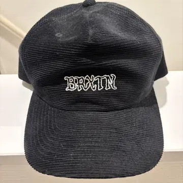컨디션 최상 BRXTN 코듀로이 캡 블랙 브릭스톤