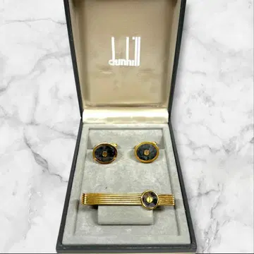 던힐 dunhill 넥타이핀 커프스 d로고 대리석 모티브 넥타이핀