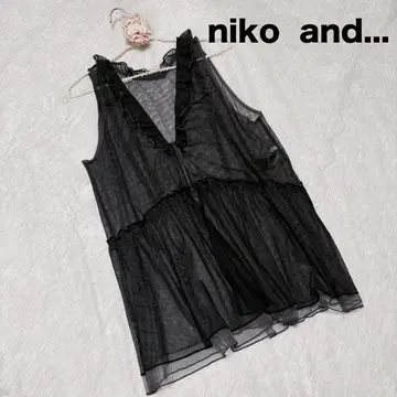 새상품급! 니코앤드 niko and - 모듬 프릴 튤 베스트