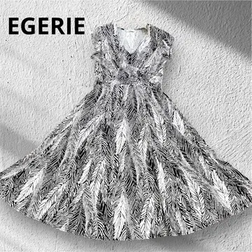 새상품급 EGERIE 에제리 모노톤 리프 원피스 저지