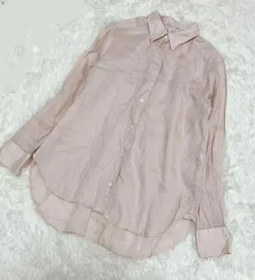 프레임워크 린넨 셔츠 핑크 린넨 블라우스