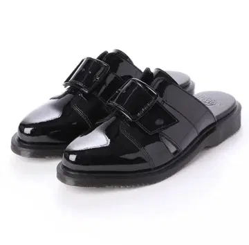 Dr. Martens 블랙 백리스 로퍼
