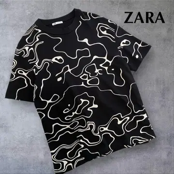 새상품급! ZARA 모노톤 컬러 디자인 티셔츠