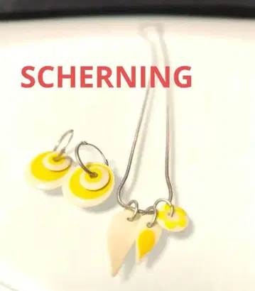 SCHERNING 코펜하겐 목걸이와 귀걸이 세트