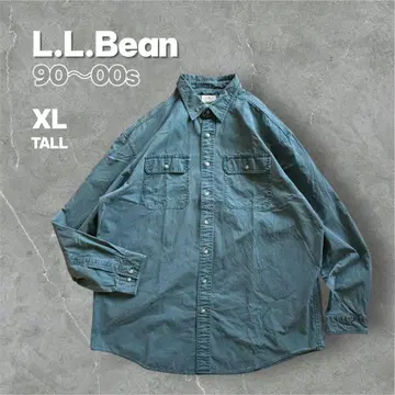 L.L.Bean 90~00년대 데님 셔츠 긴팔 코튼 XL-TALL