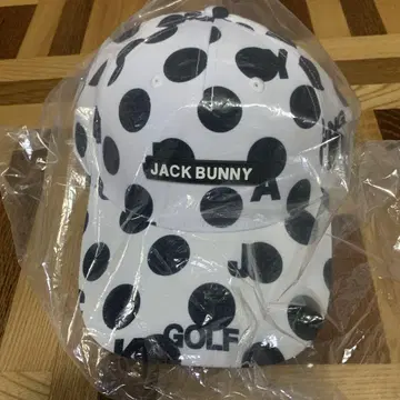 새상품 JACK BUNNY 도트 무늬 캡 FR