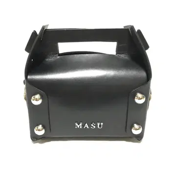 새상품 MASU 24 AW LEATHER CAKE MINI BAG 블랙