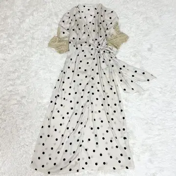 스나이델 홈 빈티지 새틴 가운 드레스 롱 원피스 아이보리