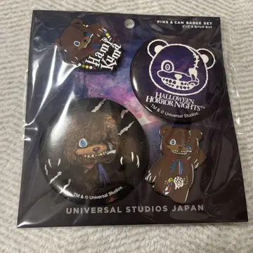 USJ 할로윈 하미쿠마 핀즈 & 캔뱃지