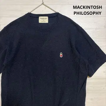 MACKINTOSH PHILOSOPHY 니트 티셔츠 자수 반팔