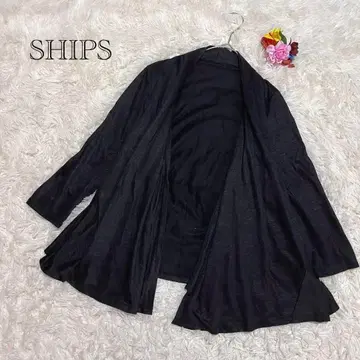 SHIPS 린넨 81% 린넨 가디건 겉옷 일본제 다용도 아이템 착용감