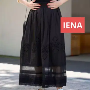 미사용 택 포함 IENA 코튼 레이스 스커트 38