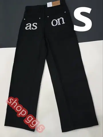 미사용 as'on 검정 ason 블랙 팬츠 S 사이즈