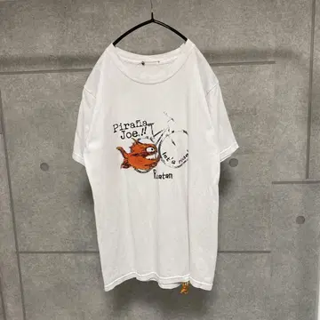 피치T 90s 00s pirana joe 피라냐조 T셔츠 화이트