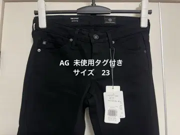 [미사용 택 포함] AG 블랙 슬림 데님 23 사이즈