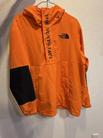 THE NORTH FACE 후드 부착 나일론 재킷 오렌지