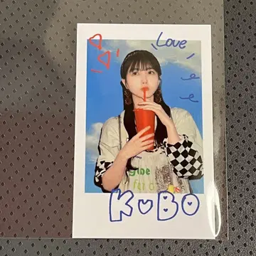 노기자카46 NOGI CAFE 노기 카페 폴라로이드풍 스티커 쿠보 시오리