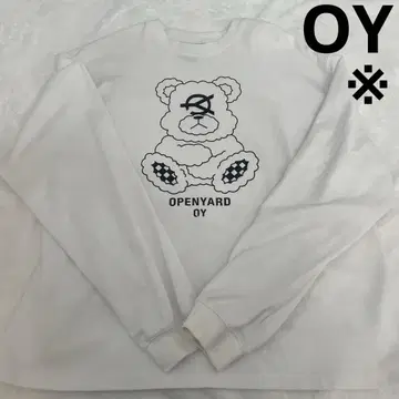 OY 곰 오드리 프린트 롱 티셔츠