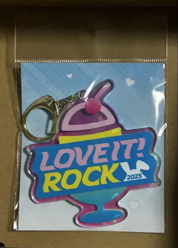 포푸아 한정 LOVE IT! ROCK 2025 BIG 오로라 키링
