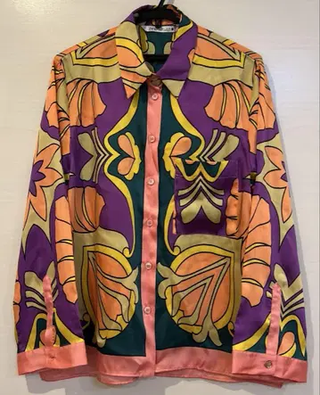 Zara 폴리에스테르 Pucci풍 패턴 셔츠 택 포함 새상품