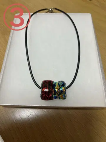 후쿠무라 아야노 유리 공예 작가 목걸이