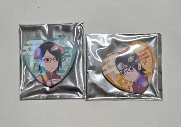 NARUTO BORUTO 산리오 하트 캔뱃지  우치하 사라다