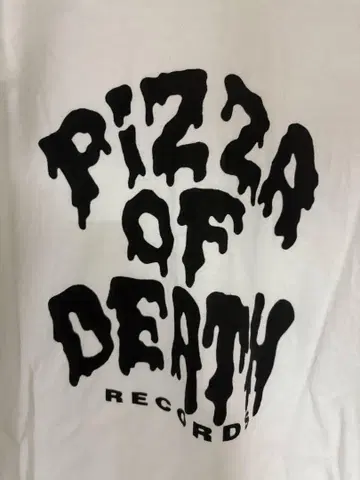Pizza of Death Records 티셔츠 화이트
