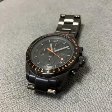 FOSSIL 크로노그래프 블랙 손목시계