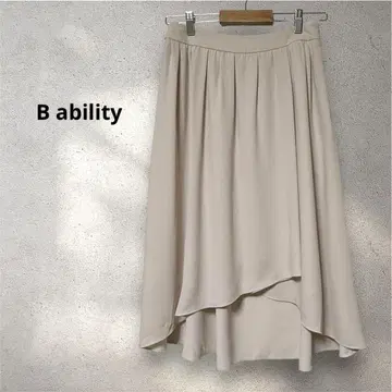 보쉬 B ability 비대칭 헴 스커트 베이지 [36]