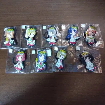 러브라이브! 칸다묘진 콜라보 러버 키홀더 전9종 컴플리트 세트