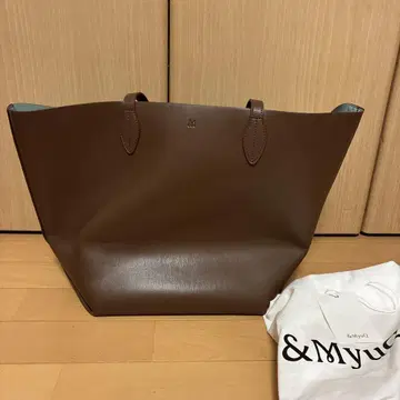 [컨디션 최상] &MyuQ 앤드미크 토트백 브라운